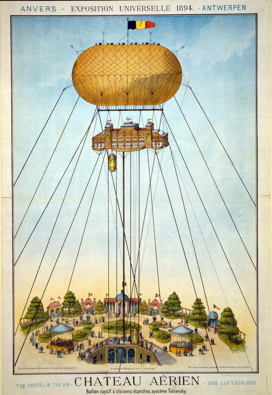 Légi kastély, egyetemes kiállítás, 1894 alkotó: Belgian School