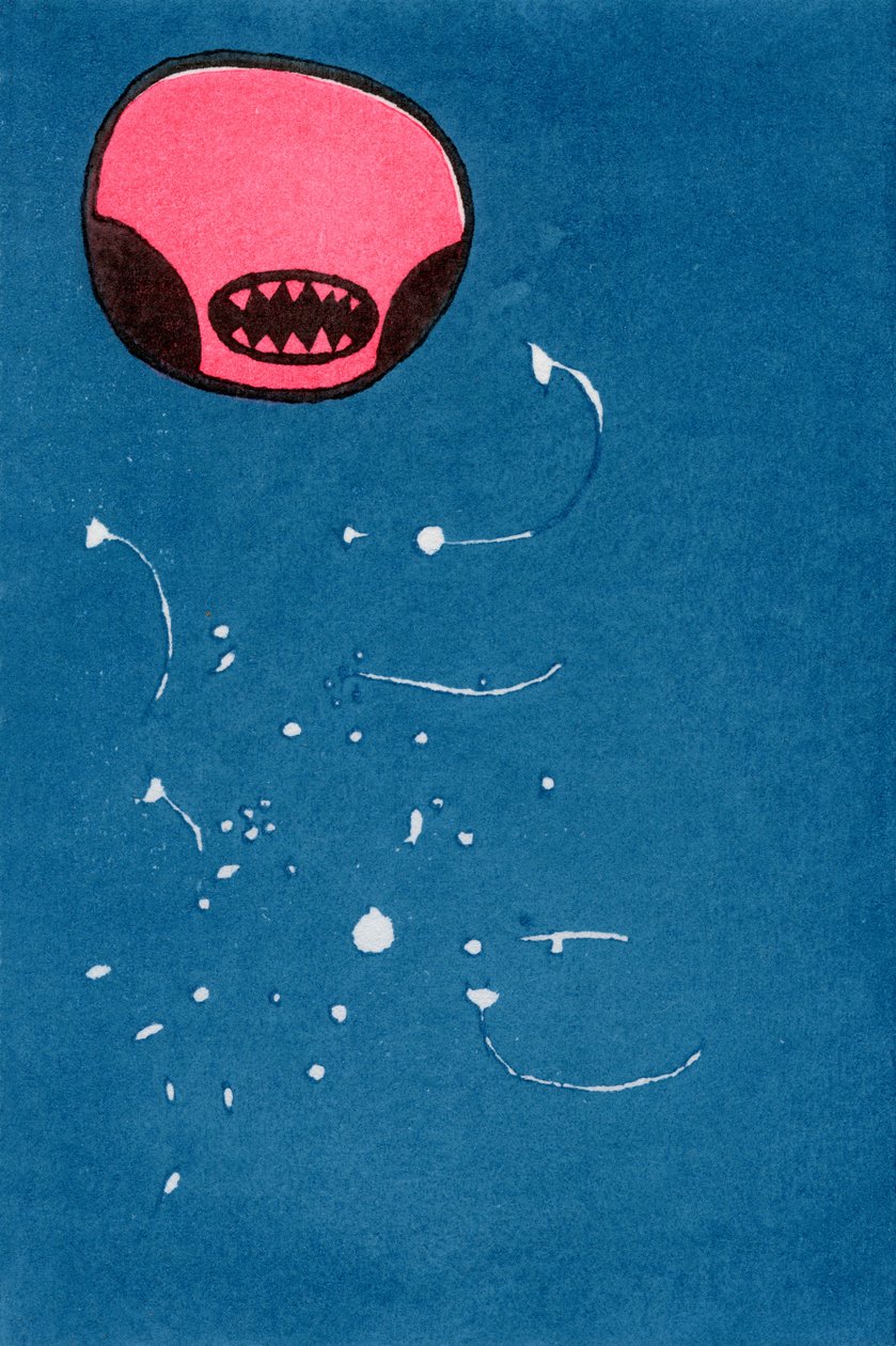 Seedpod Space Monster, 2013 (akvarell, washi) alkotó: Bella Larsson