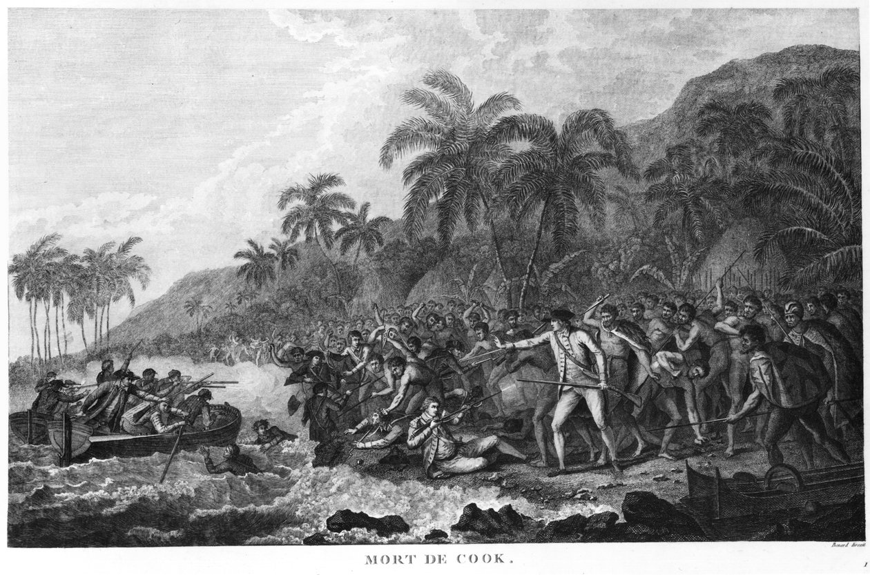 James Cook kapitány (1728-79) halála 1779. február 14. alkotó: Robert Benard
