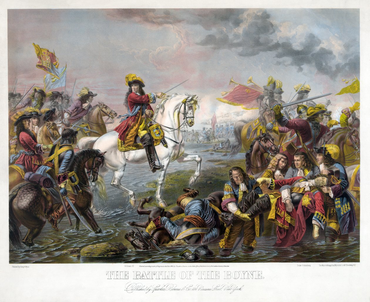 The Battle of the Boyne, kocsma. 1865 alkotó: Benjamin West