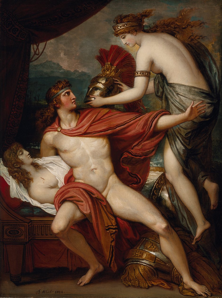 Thetis Bringing the Armor to Achilles, 1804 alkotó: Benjamin West