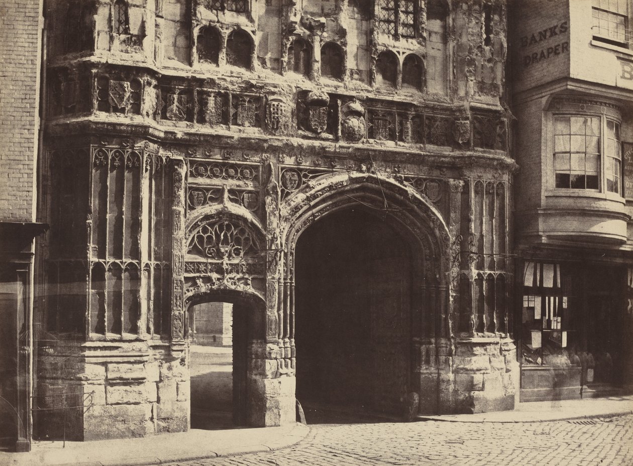 Christchurch Gateway, Canterbury,1854, nyomtatva 1857 (fénykép) alkotó: Benjamin Brecknell Turner