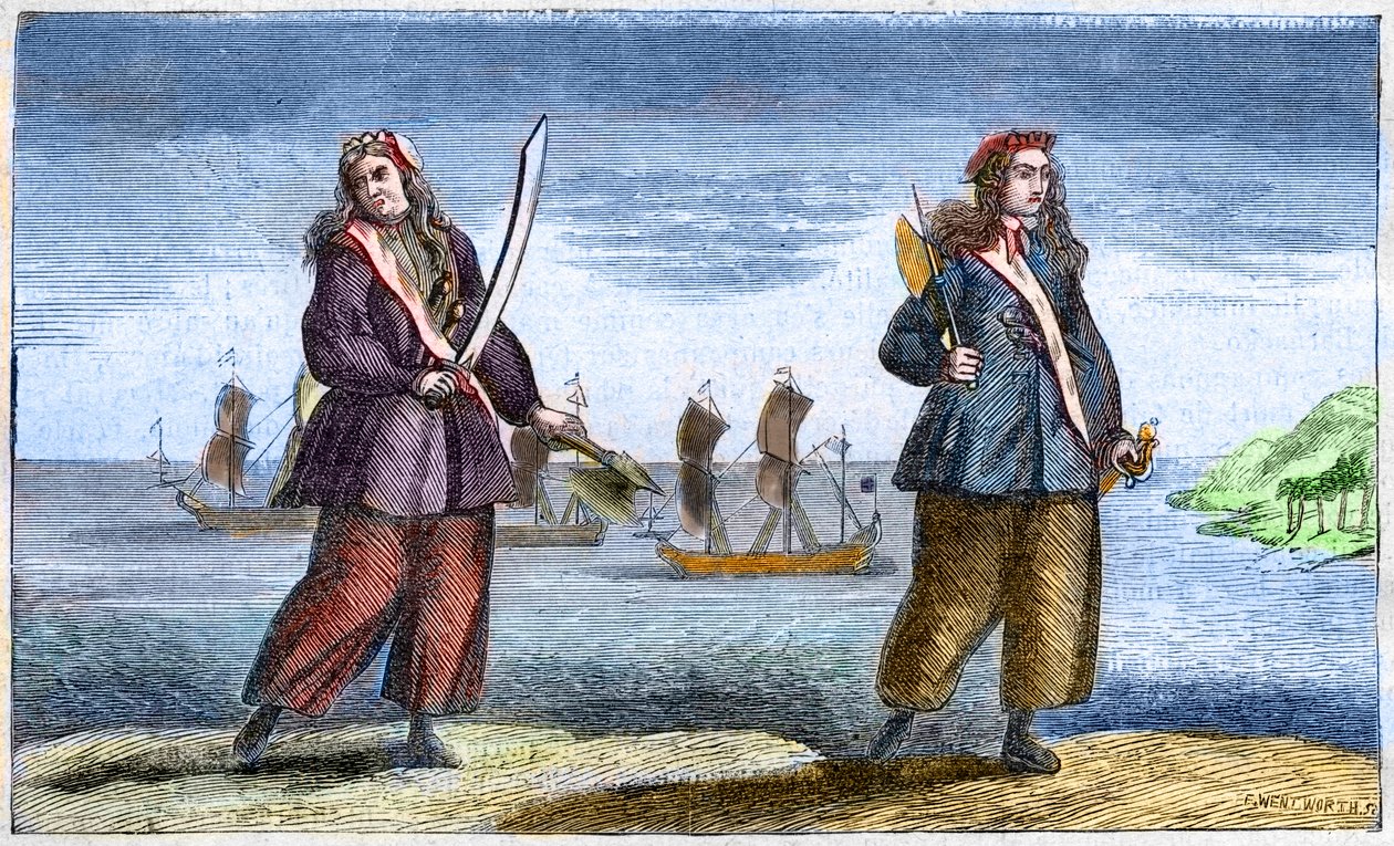 Anne Bonny és Mary Read alkotó: Benjamin Cole