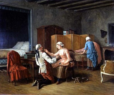 Winding Wool (olaj, panel) alkotó: Benjamin Eugene Fichel