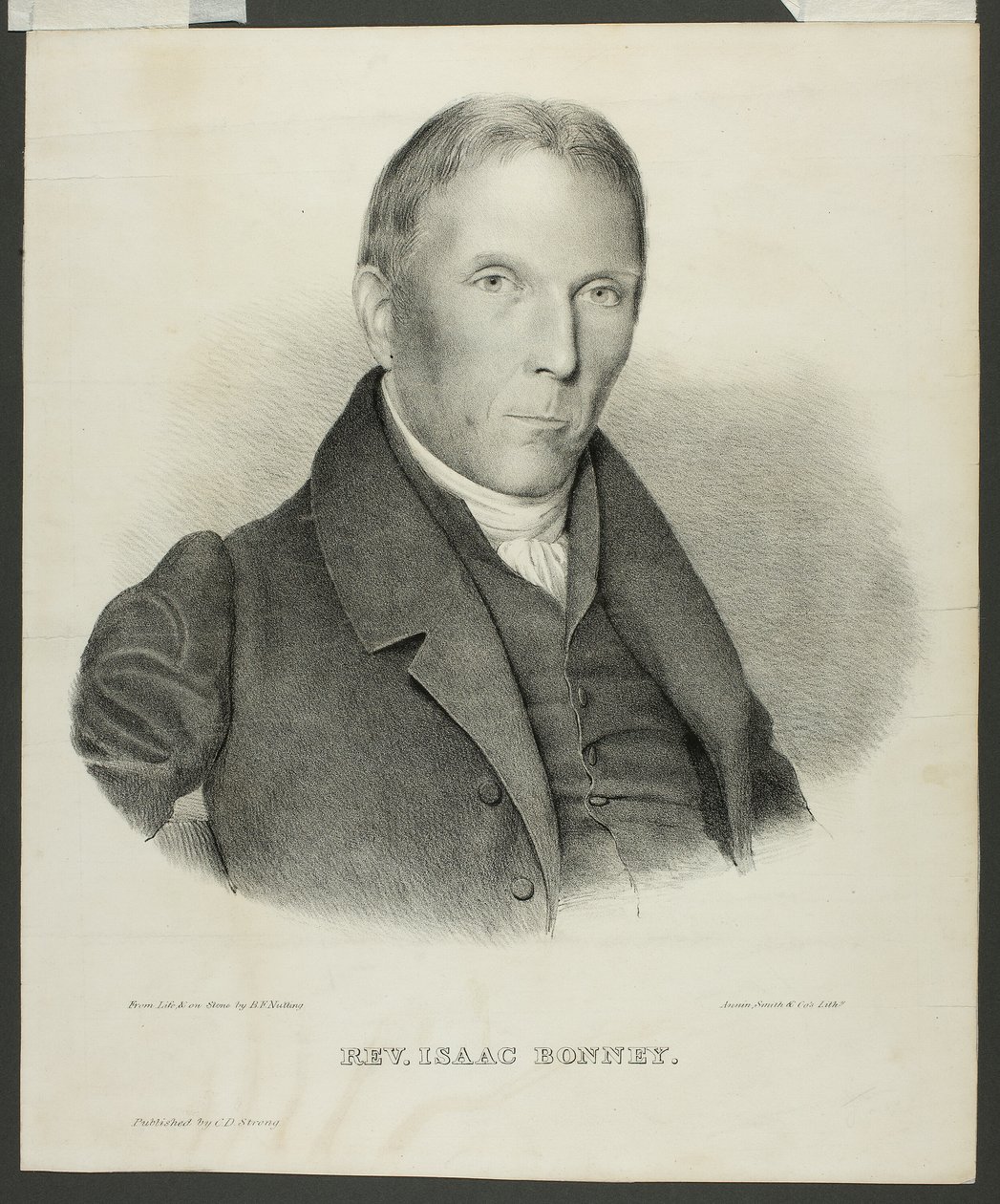 Isaac Bonney tiszteletes alkotó: Benjamin F. Nutting