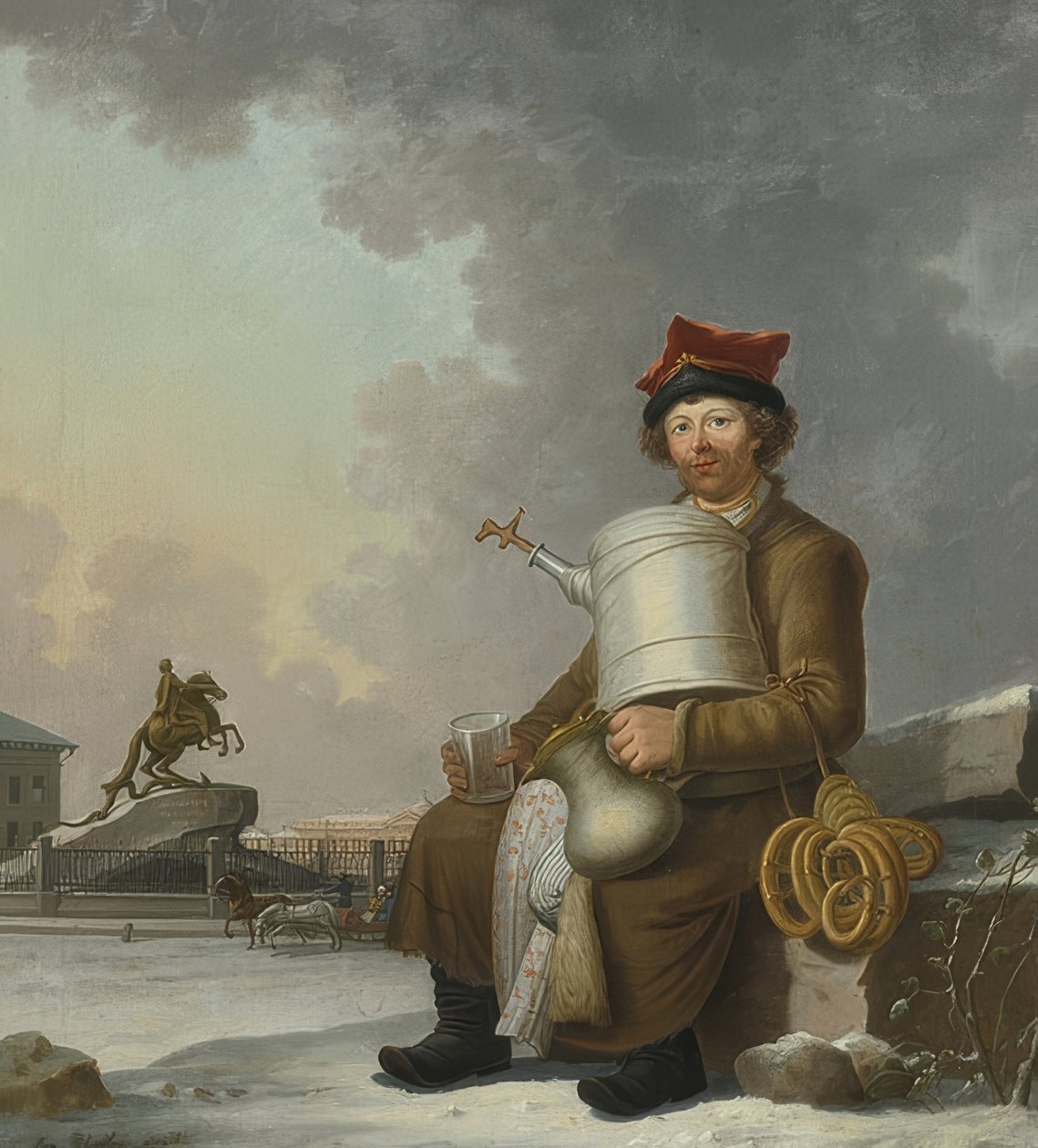 Sbiten eladó Szentpéterváron. 1800 alkotó: Benjamin Paterssen