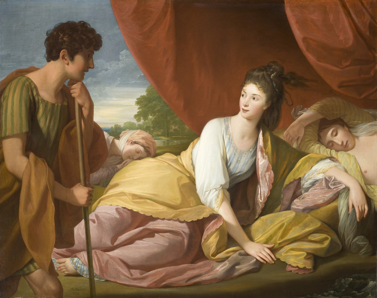 Cymon és Iphigenia alkotó: Benjamin West