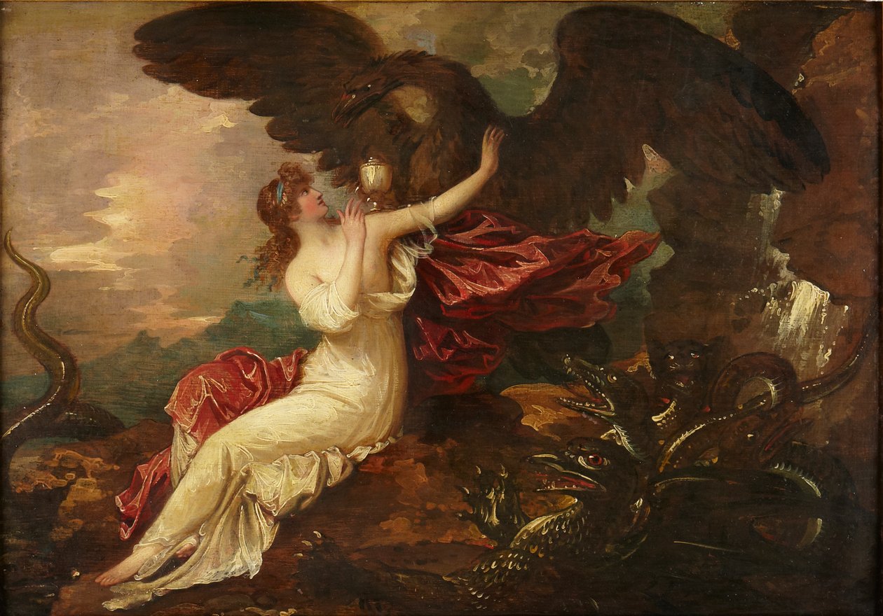 Sas hozza a csészét a Psyche-nak alkotó: Benjamin West