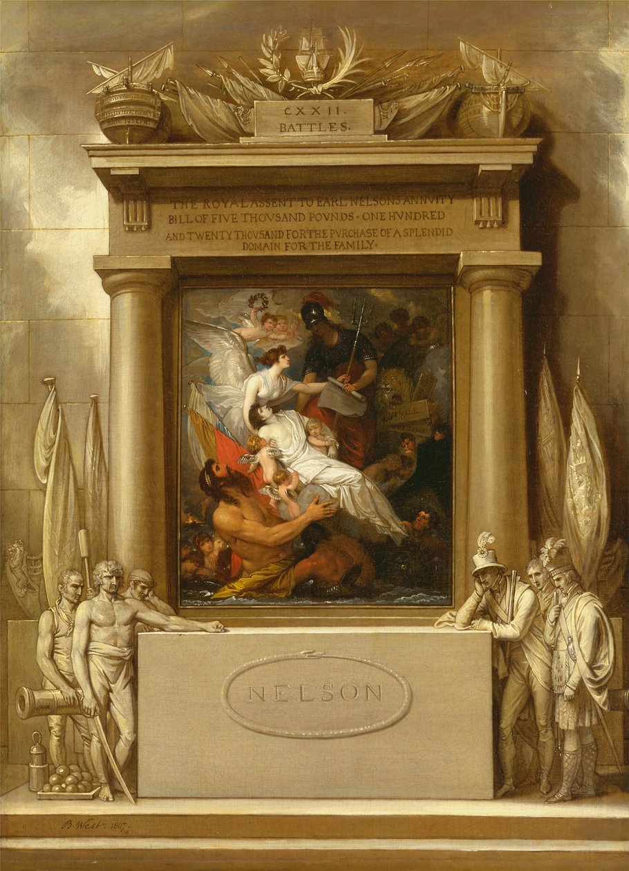 Nelson apoteózisa, 1807 alkotó: Benjamin West