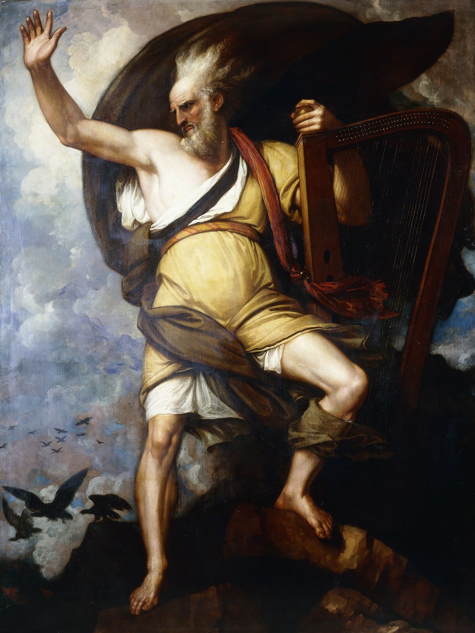 A bárd, 1809 alkotó: Benjamin West