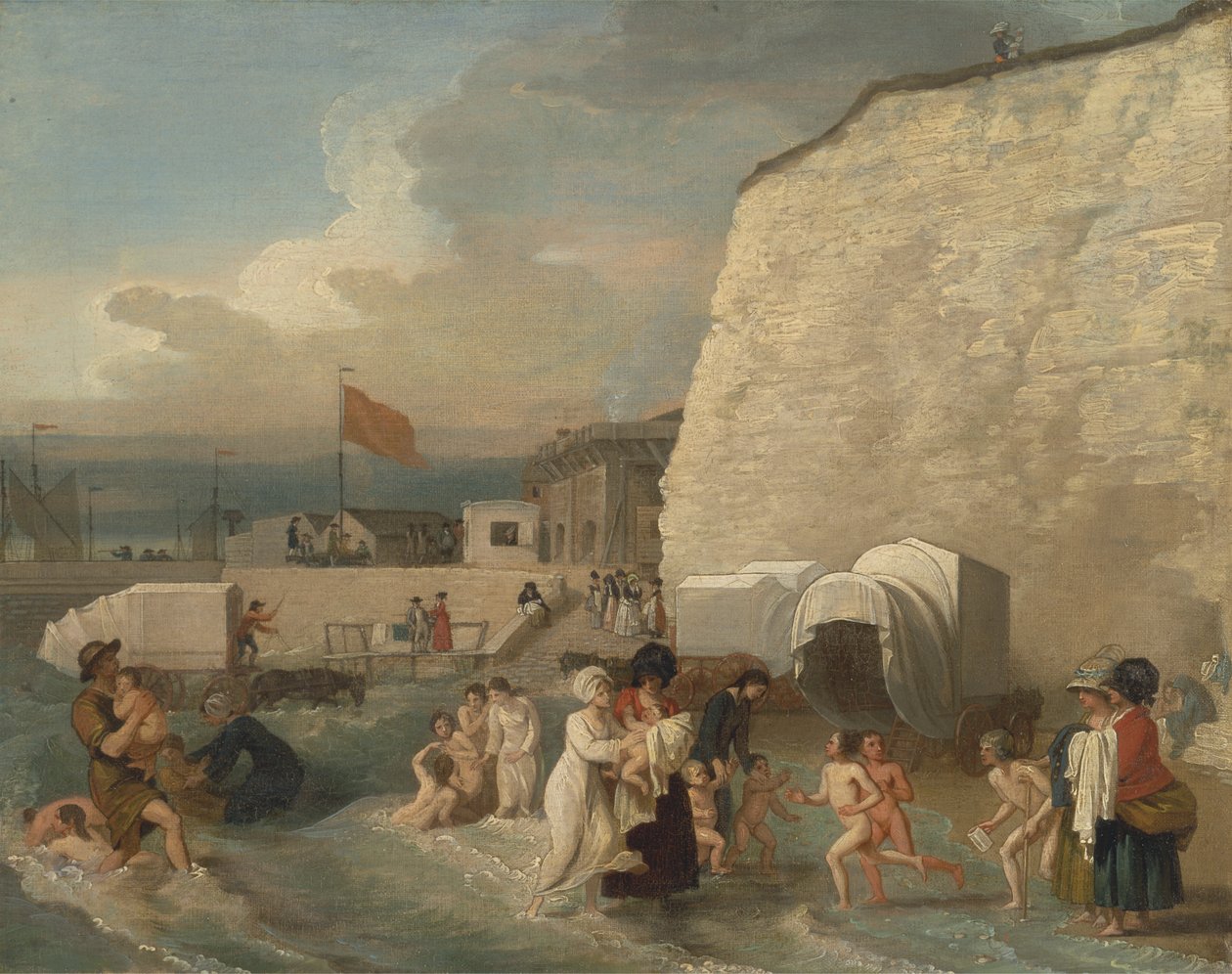 A fürdőhely Ramsgate-ben alkotó: Benjamin West