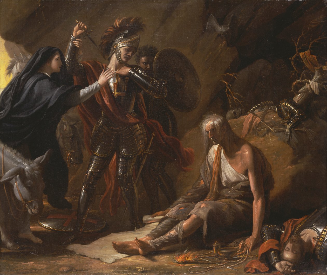 A kétségbeesés barlangja alkotó: Benjamin West