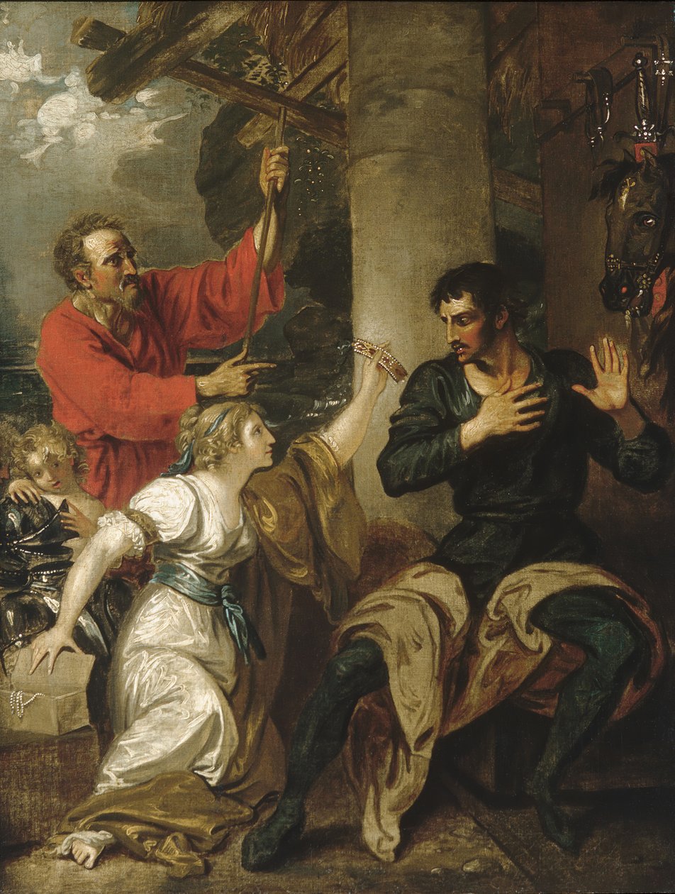 A Damsel és Orlando, kb. 1793. alkotó: Benjamin West