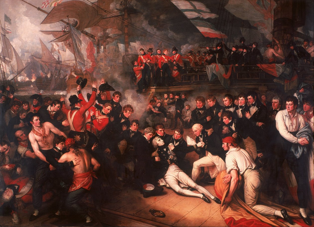 Nelson halála alkotó: Benjamin West