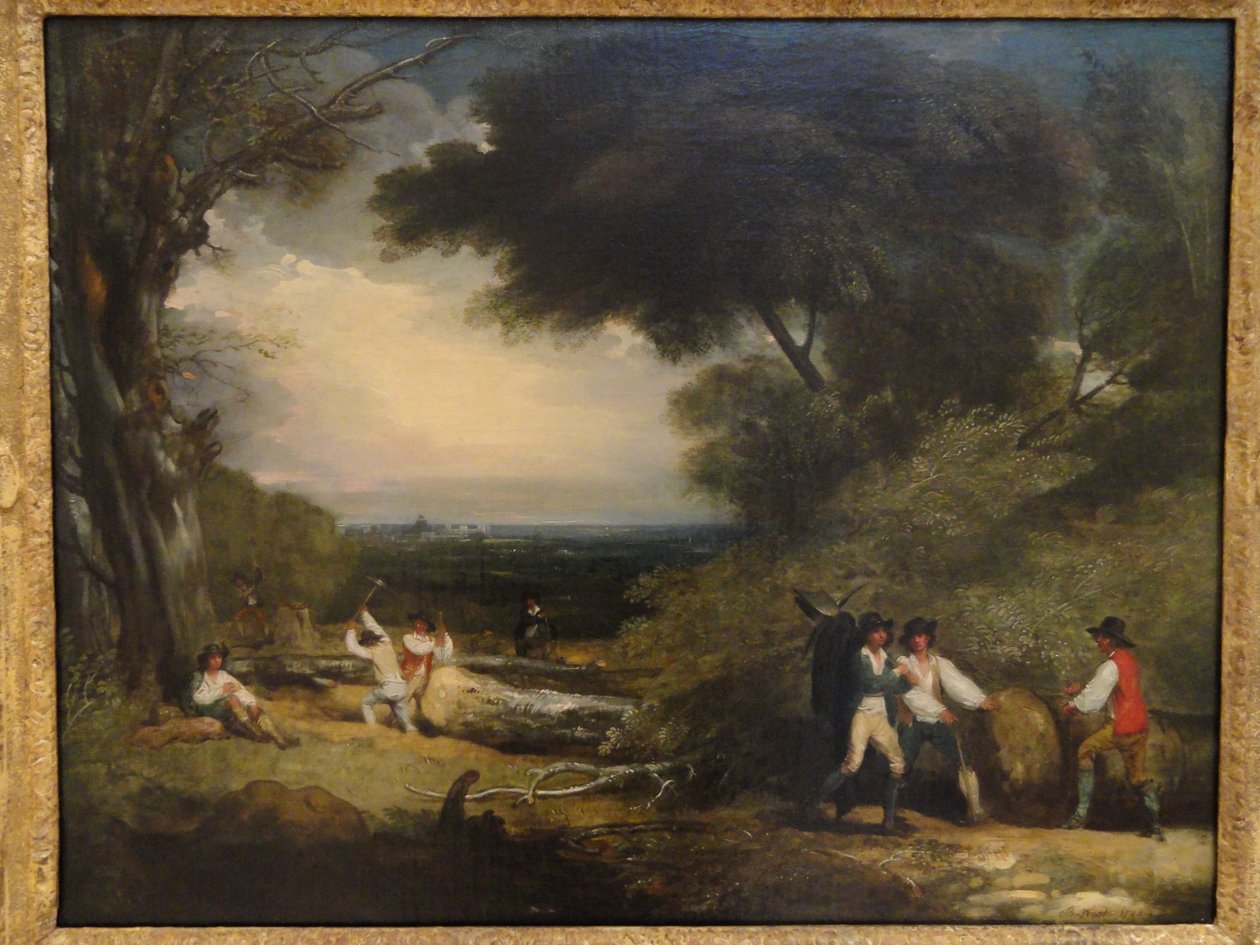 Favágók a Windsor Parkban alkotó: Benjamin West