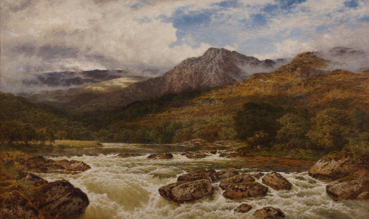A vihar után, 1910 alkotó: Benjamin Williams Leader
