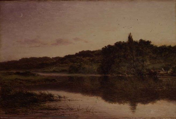 Este Streatleyben, Bedfordshire-ben alkotó: Benjamin Williams Leader