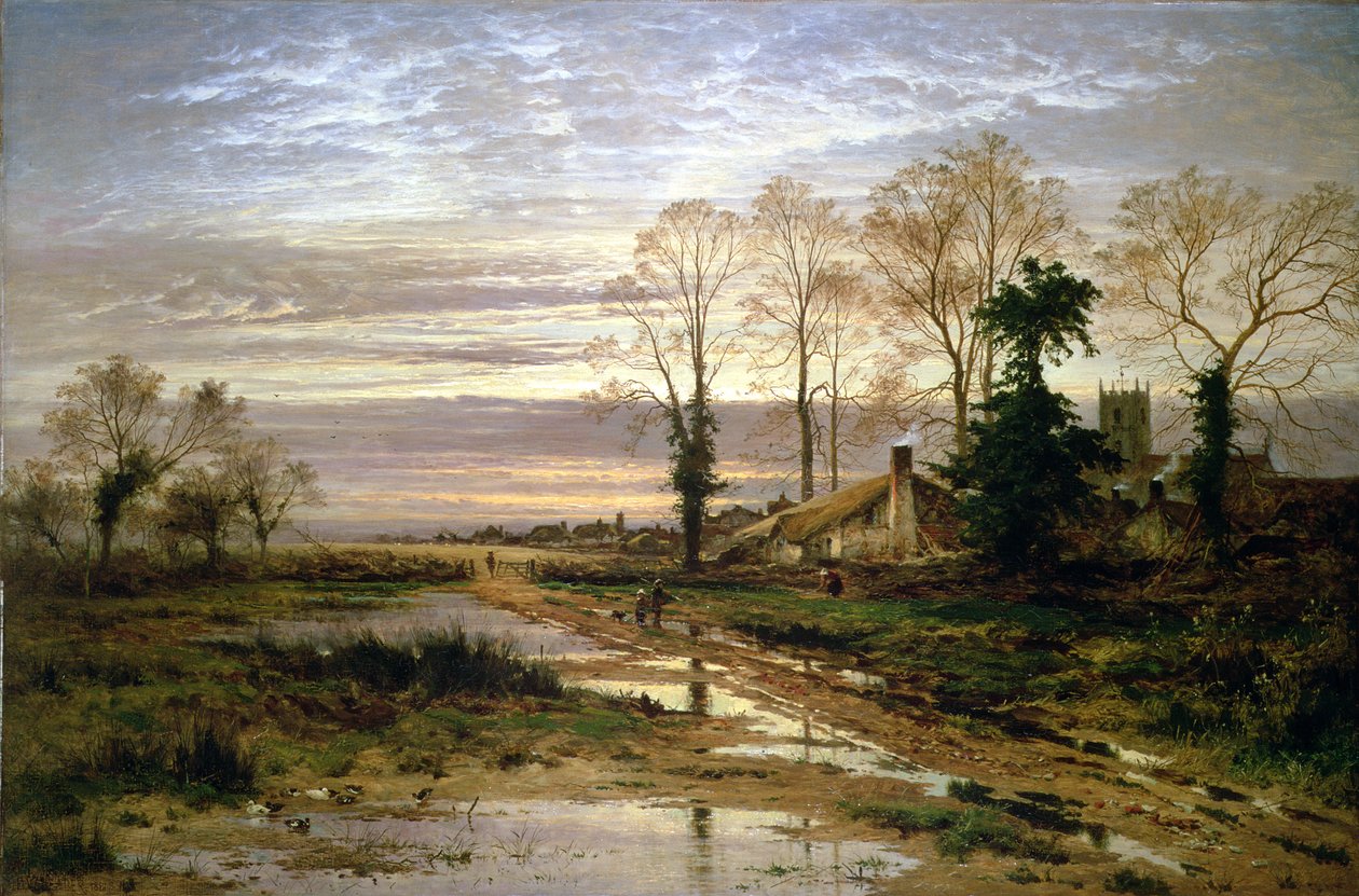 Február Fill Dyke, 1881 alkotó: Benjamin Williams Leader