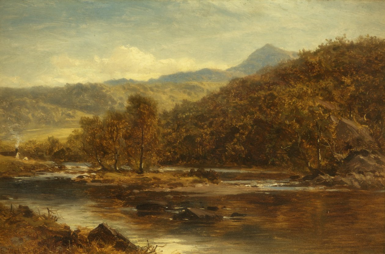 A Lledr folyón alkotó: Benjamin Williams Leader
