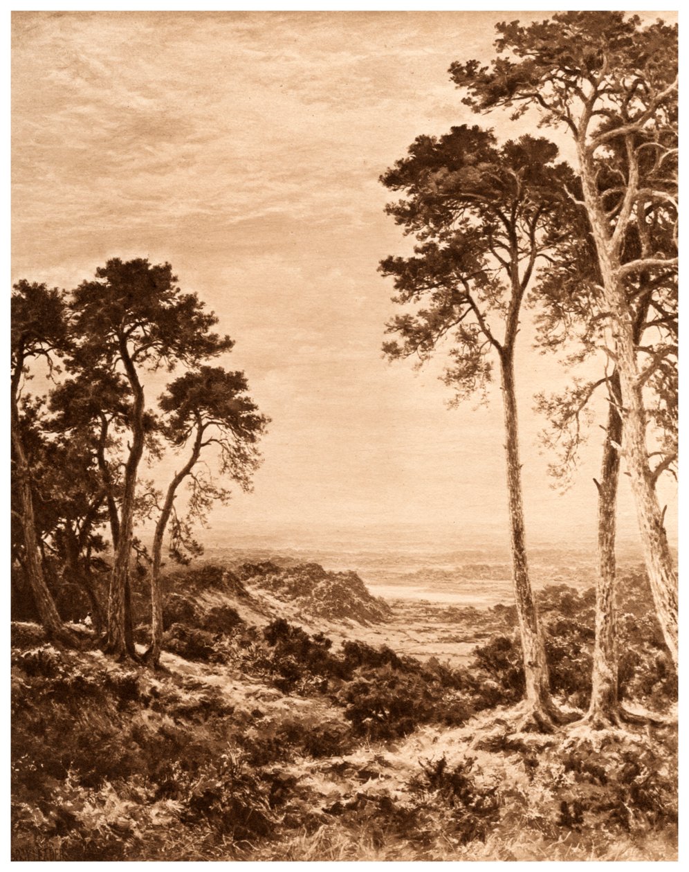 Naplemente eső után, 1903 alkotó: Benjamin Williams Leader