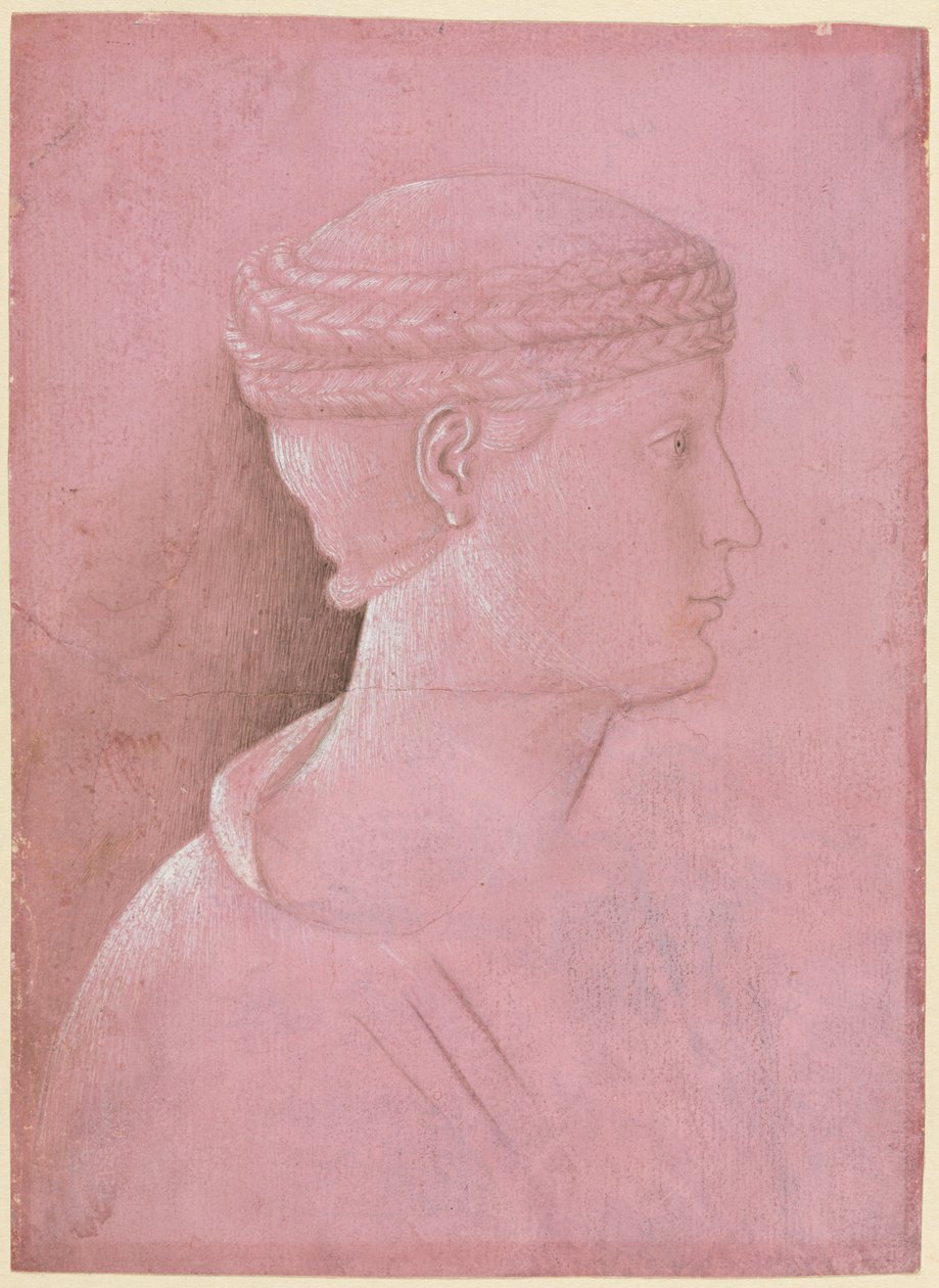 Egy nő mellszobra recto, c. 1458. alkotó: Benozzo Gozzoli