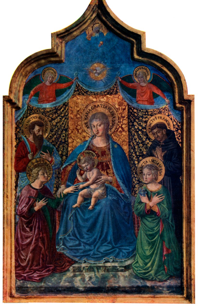 Szent Katalin misztikus házassága, 1466 1930. alkotó: Benozzo Gozzoli