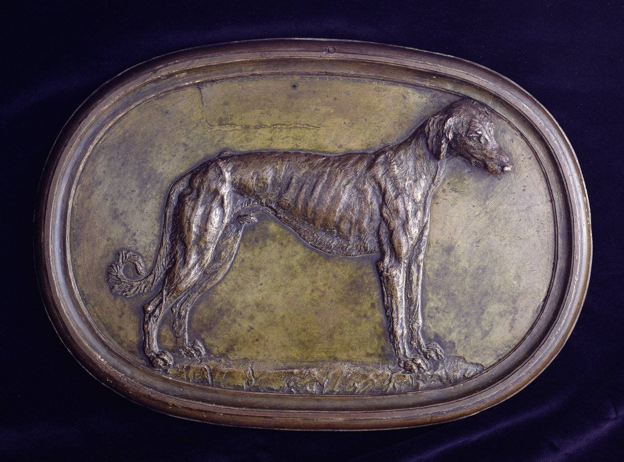 Egy agár domborműve (bronz) alkotó: Benvenuto Cellini