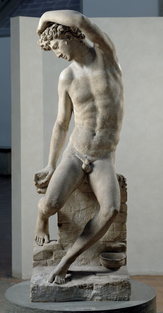 Nárcisz, 1548 (márvány) alkotó: Benvenuto Cellini