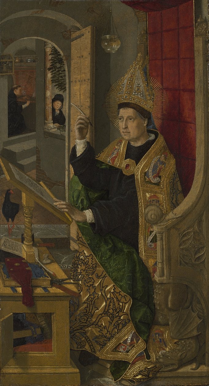 Szent Ágoston, 1477-85 alkotó: Bermejo