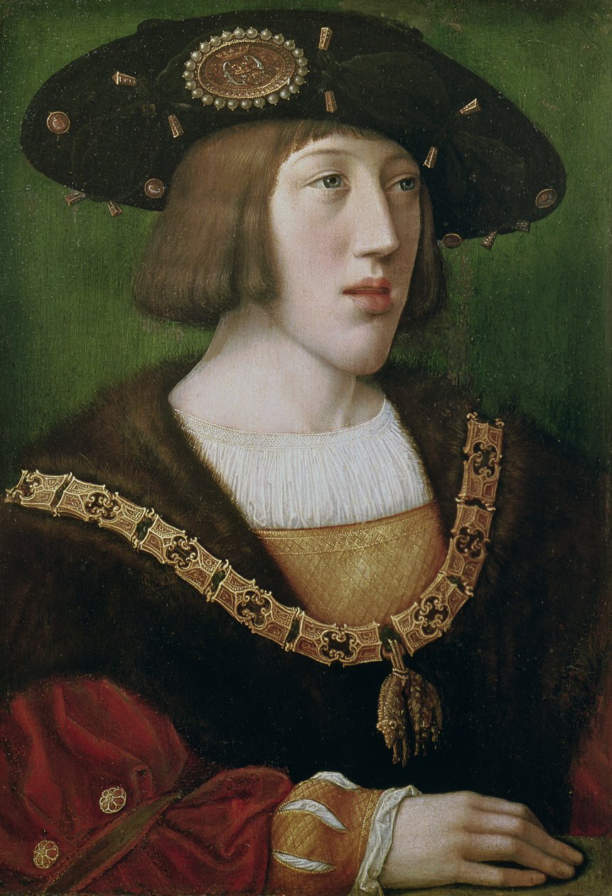 V. Károly portréja (1500-58) 1516 alkotó: Bernard van Orley