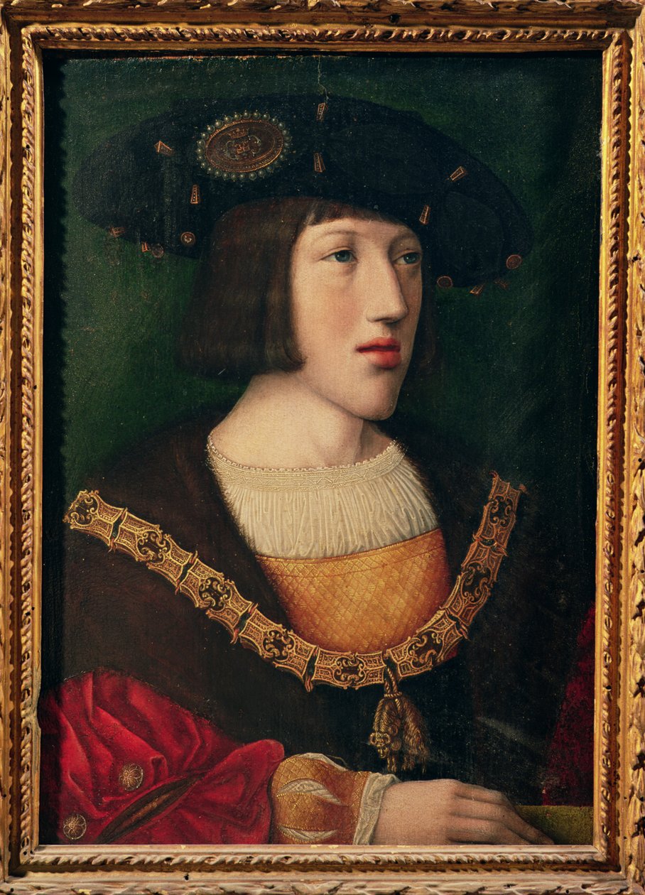 V. Károly (1500-58) portréja körülbelül tizenhat évesen, 1516 alkotó: Bernard van Orley