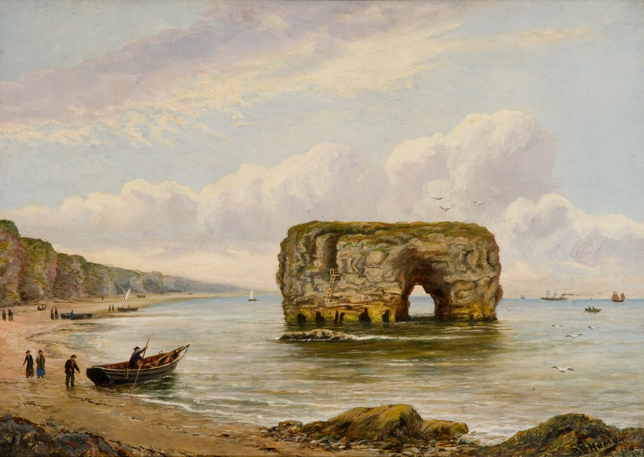 Marsden Rock, 1880-1900 körül (olaj, vászon) alkotó: Bernard Benedict Hemy