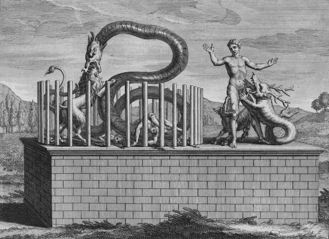 Campeche és Iucatan bálványai, 1723. alkotó: Bernard Picart