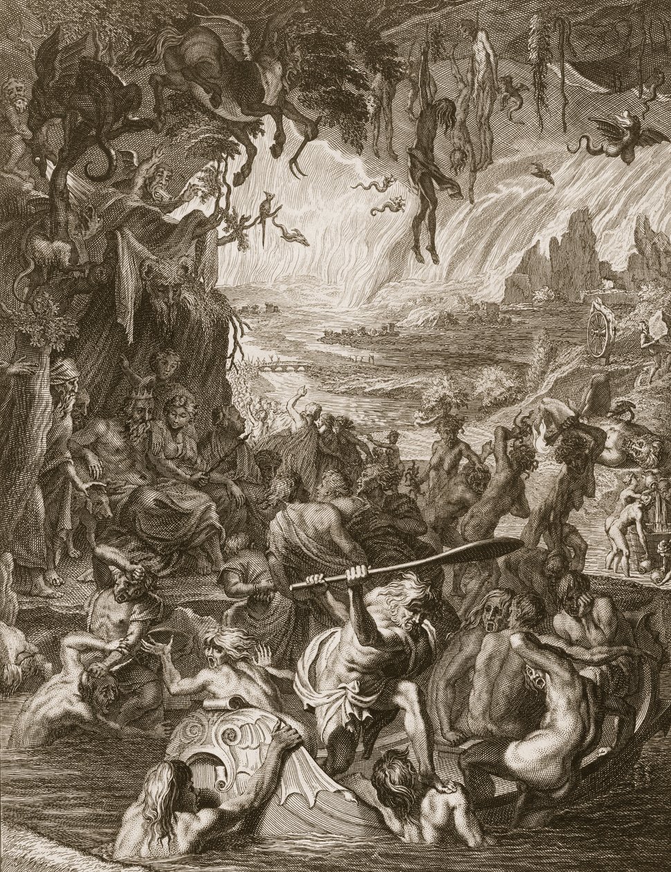 A pokol jelenete, 1731 alkotó: Bernard Picart