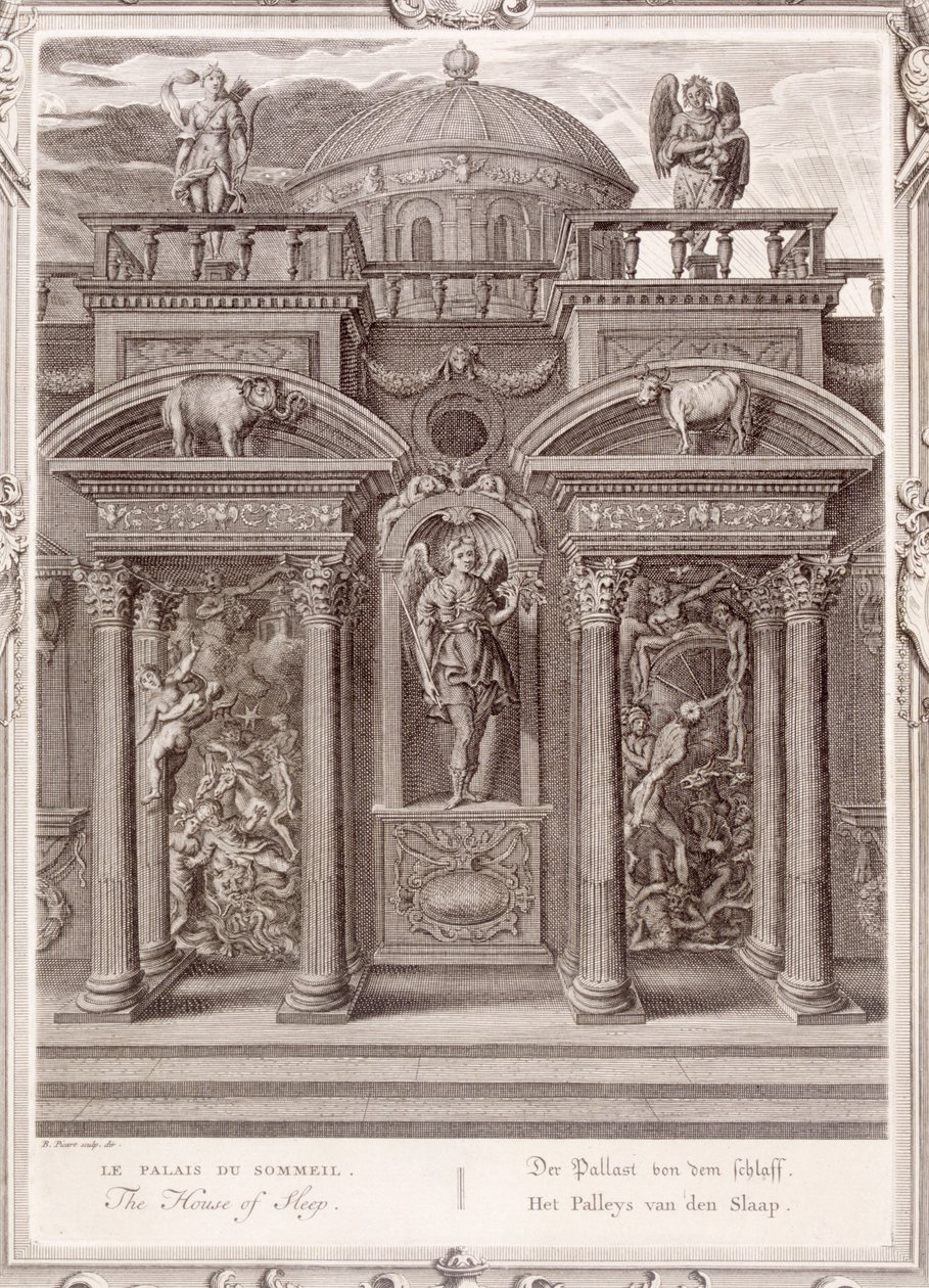 Az alvás háza, 1731 alkotó: Bernard Picart