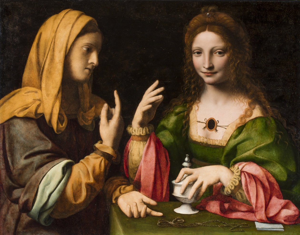 A Magdaléna megtérése, 1520 körül alkotó: Bernardino Luini