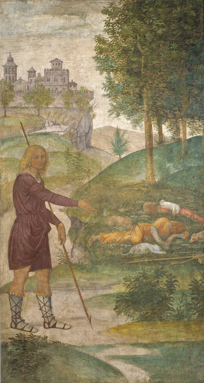 Cephalus és a nimfák alkotó: Bernardino Luini