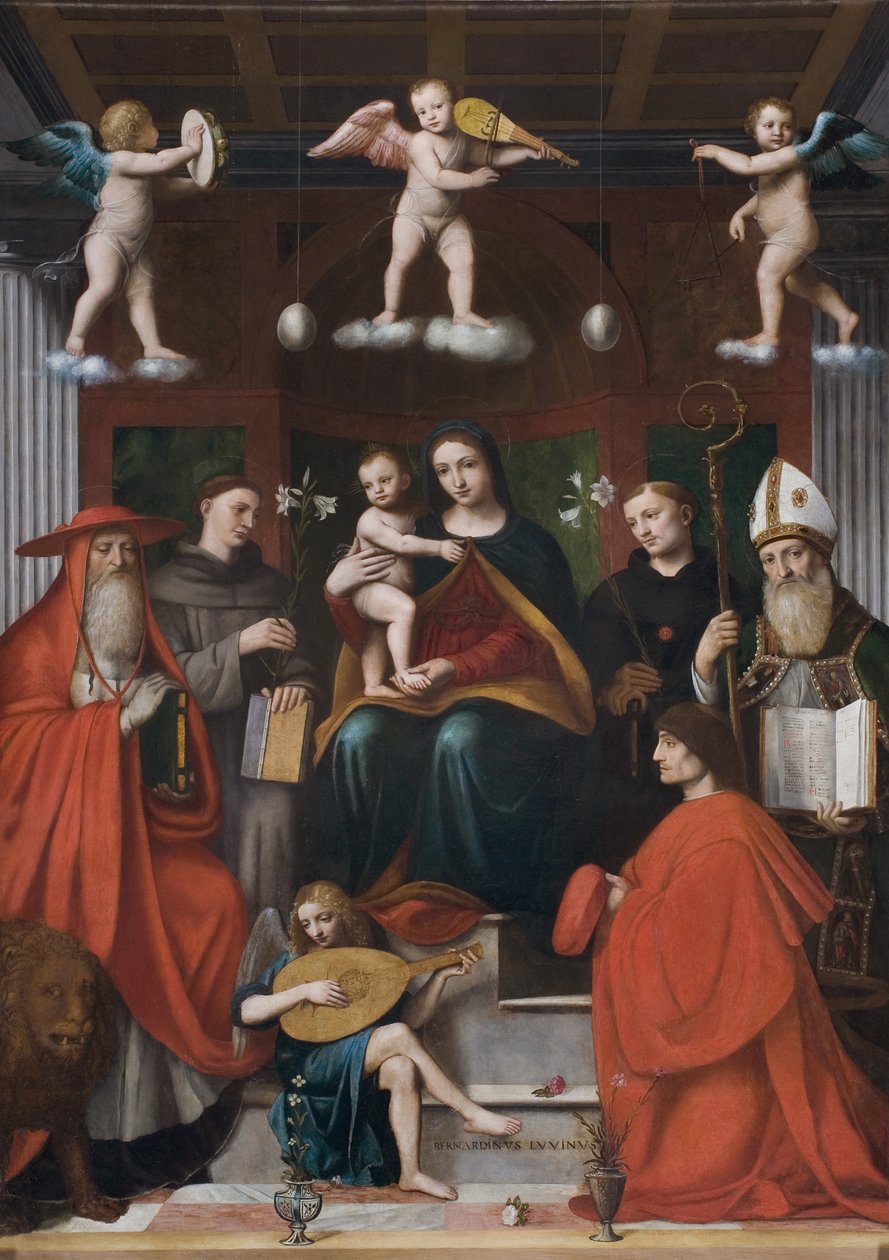 Szent Chonversion, több raimondi, 1-6 alkotó: Bernardino Luini