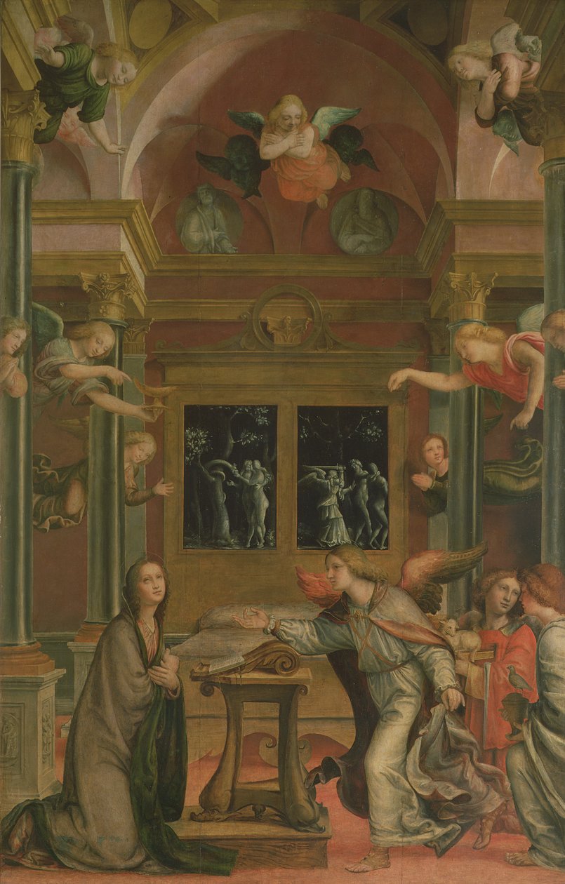 Az Angyali üdvözlet alkotó: Bernardino Luini