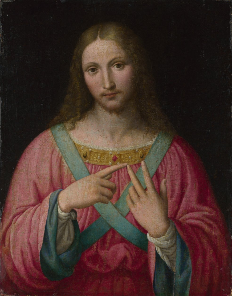Krisztus, 1530 után. alkotó: Bernardino Luini after .