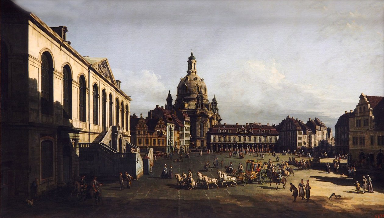 Az új piac Drezdában alkotó: Bernardo Bellotto