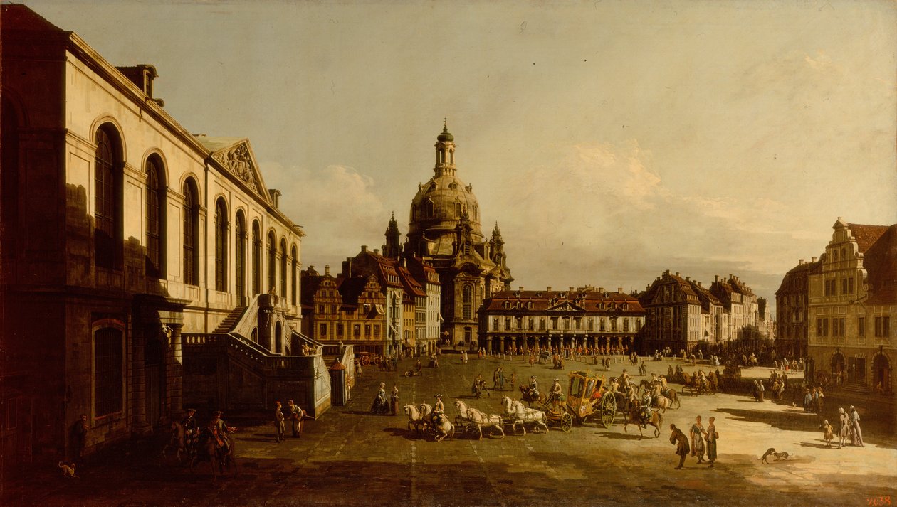 Neumarkt Drezdában alkotó: Bernardo Bellotto