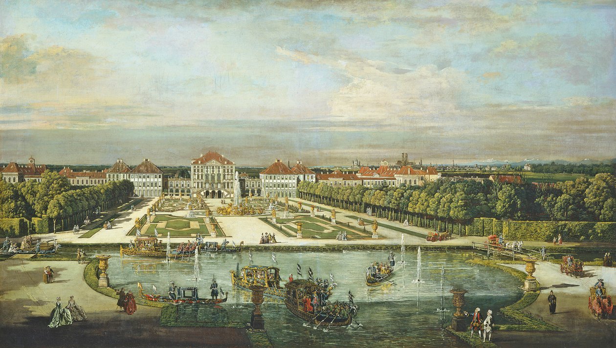 Nymphenburg-palota, München, 1761 körül alkotó: Bernardo Bellotto