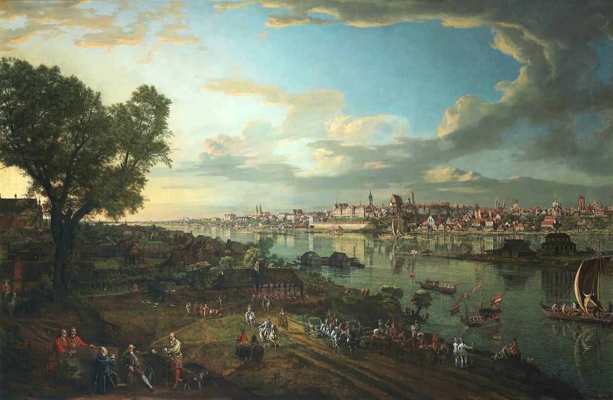 Kilátás Varsóról Prágából alkotó: Bernardo Bellotto