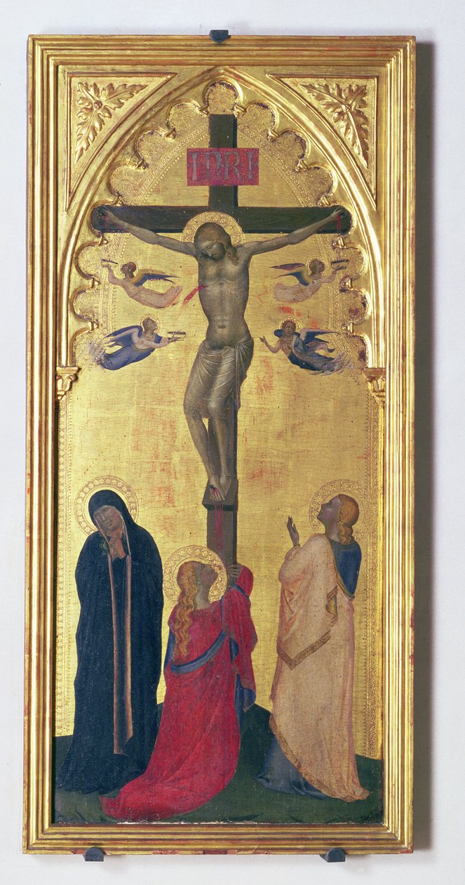 Keresztrefeszítés (tempera, tábla) alkotó: Bernardo Daddi