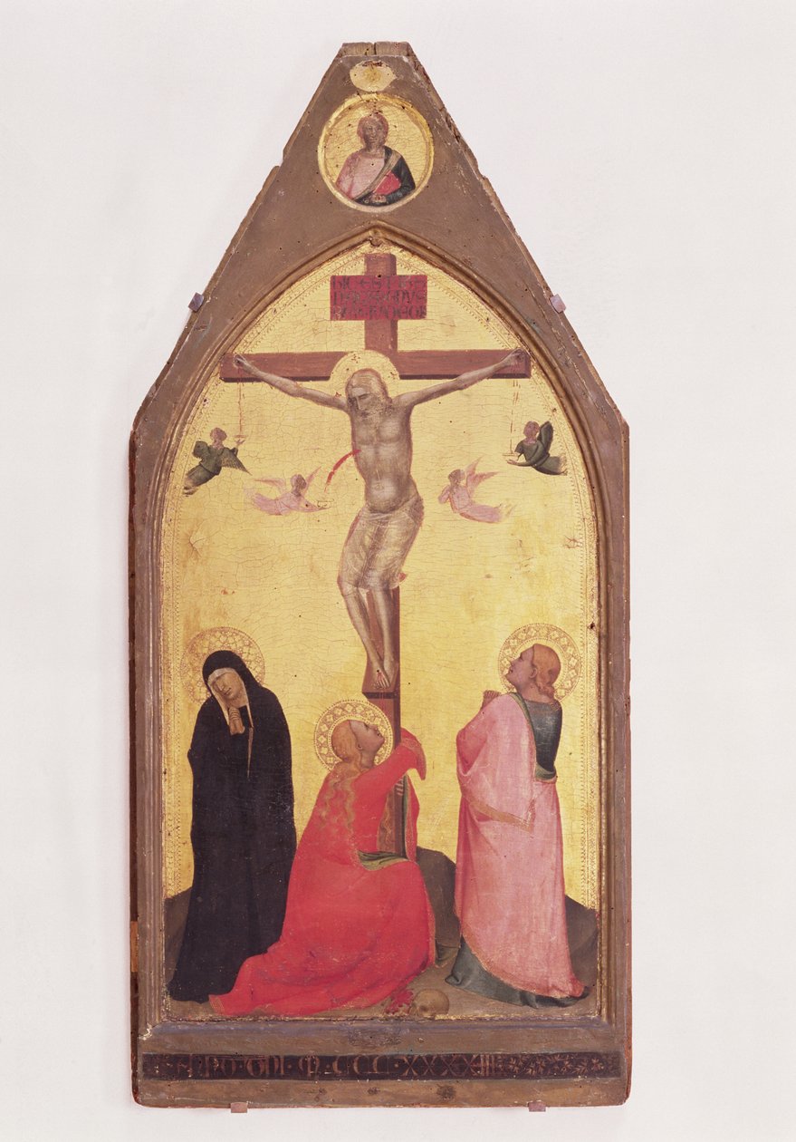 Keresztrefeszítés, 1343 (tempera, tábla) alkotó: Bernardo Daddi
