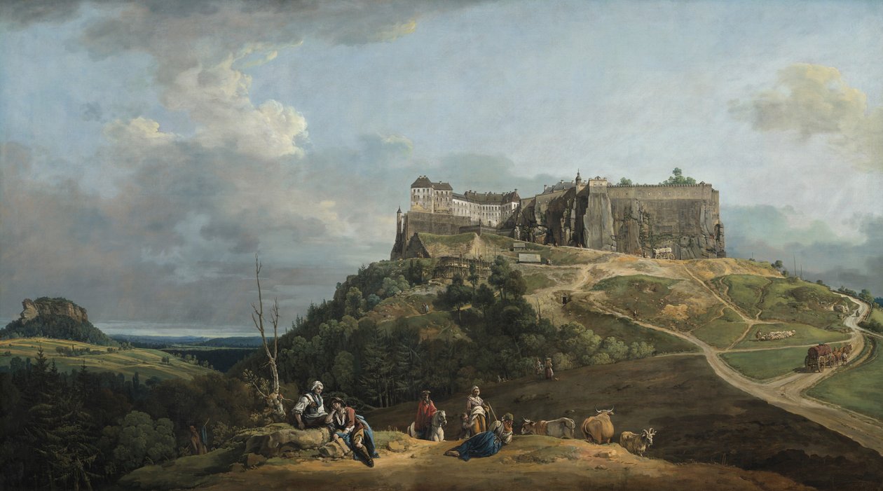 Königstein erődje alkotó: Bernardo Bellotto