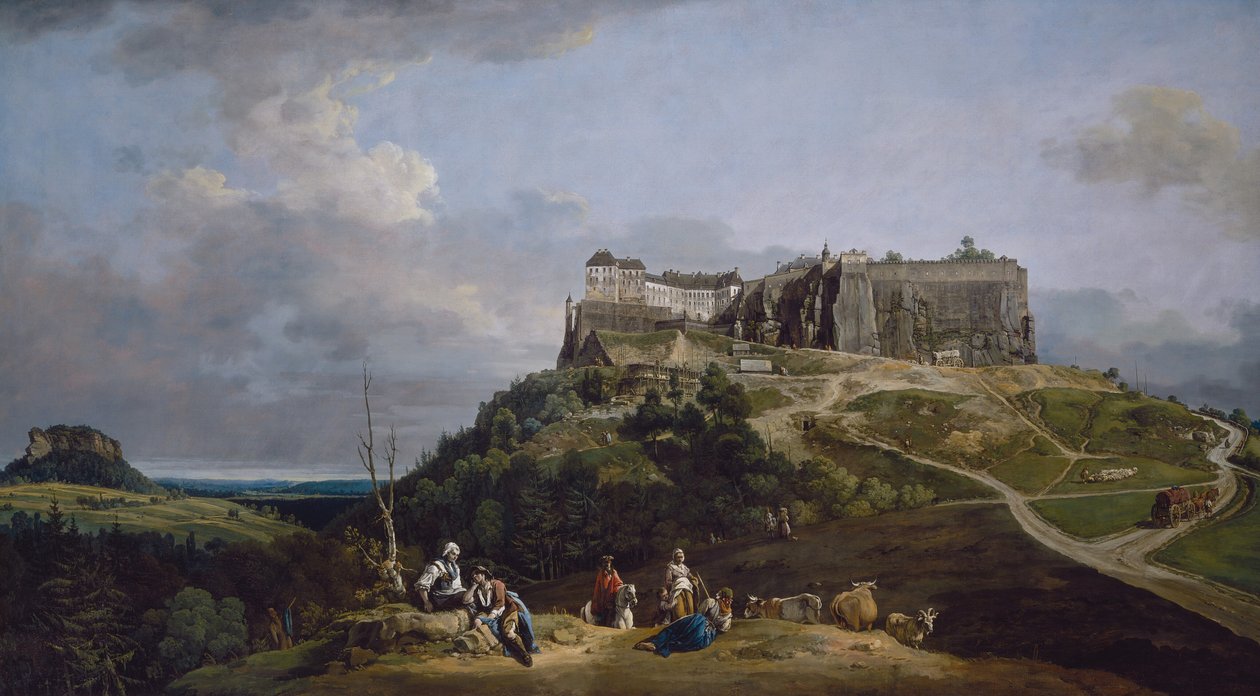 Königstein erődje, 1756-1758. alkotó: Bernardo Bellotto