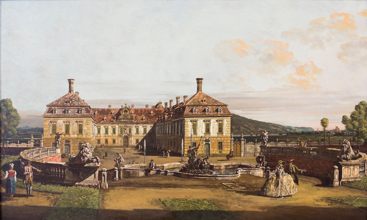 Sclosshof császári palotája alkotó: Bernardo Bellotto