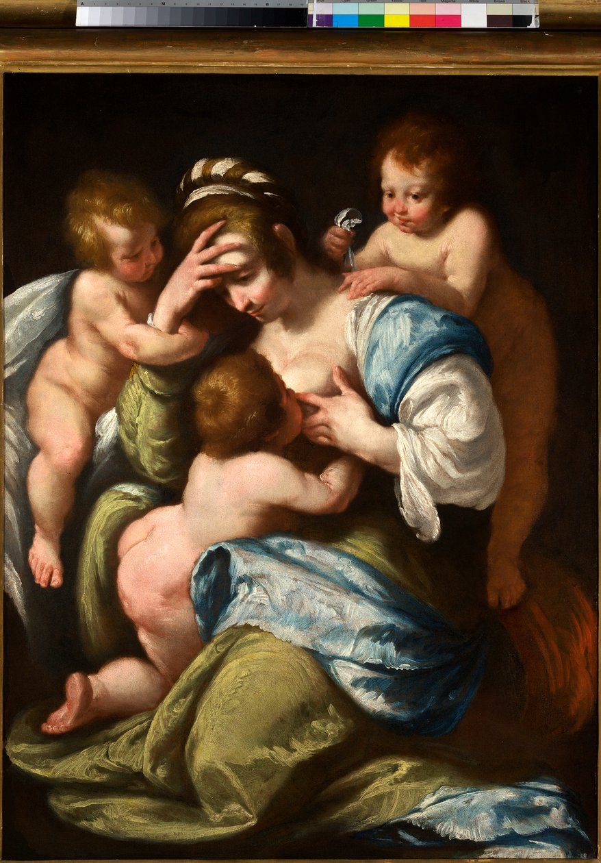 Keresztény jótékonyság, 1610 körül (olaj, vászon) alkotó: Bernardo Strozzi